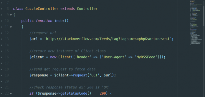 laravel 56 guzzle output