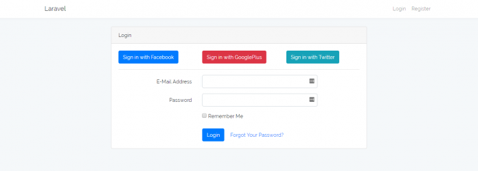 social login in laravel kodementor