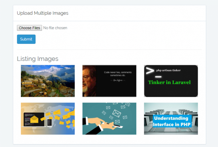 Upload multiple images in laravel 5_7 tutorial kodementor image upload