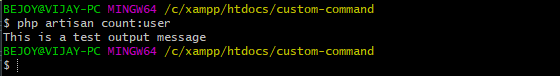 Writing custom command in Laravel 5 with source code