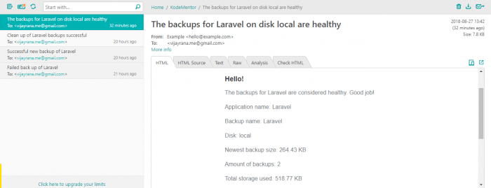 How to backup your laravel app and database - kodementor
