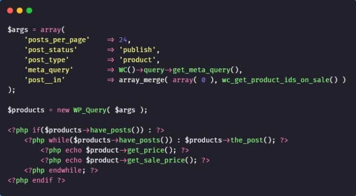 get all sale products on woocommerce