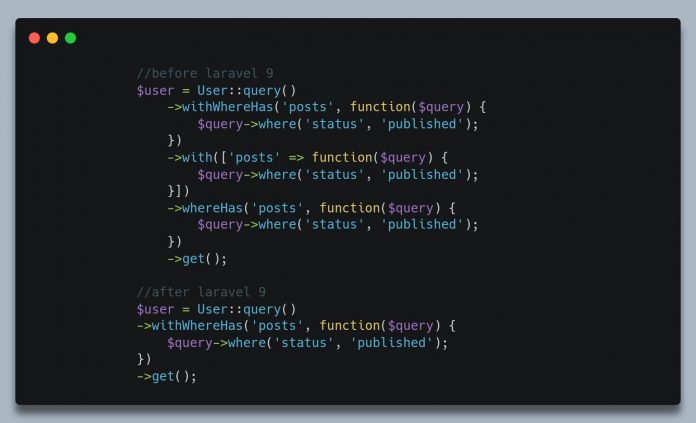 withWhereHas in Laravel